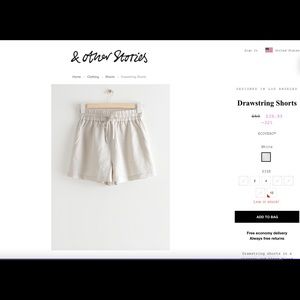 Drawstring shorts from & Other Stories.